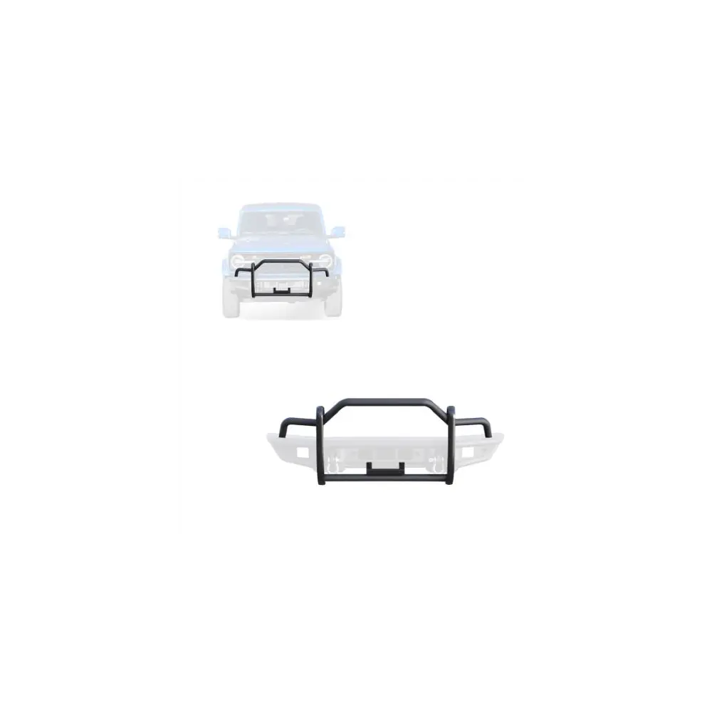 Tubular Grille Guard Light Duty - Matte Black Steel - BLKGG-FB22